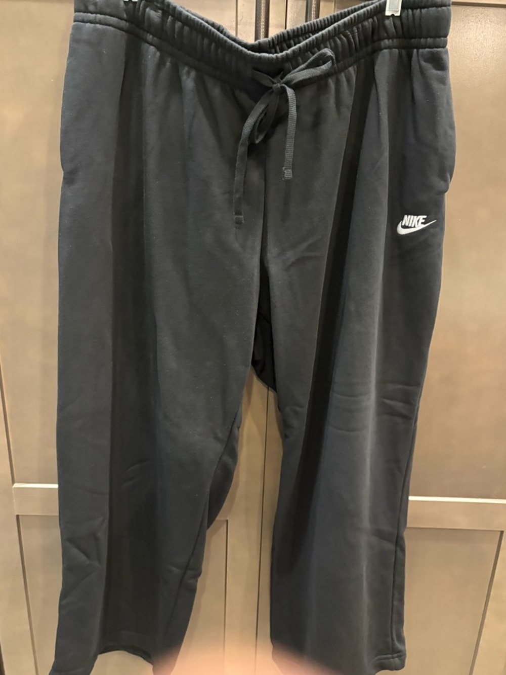 Nike Black Open Hem Sweatpants, 1X